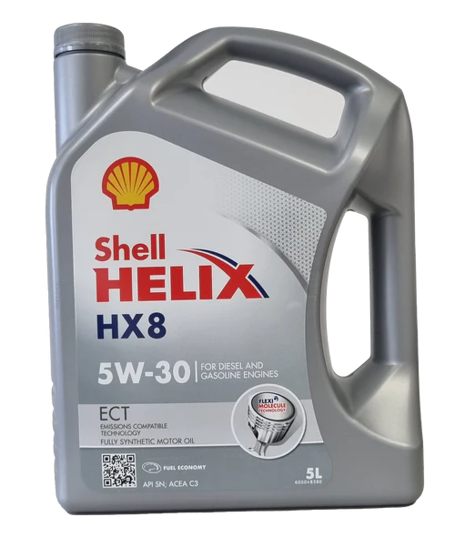 Shell Helix HX8 ECT 5W-30 Fully Synthetic Engine Oil - 5L